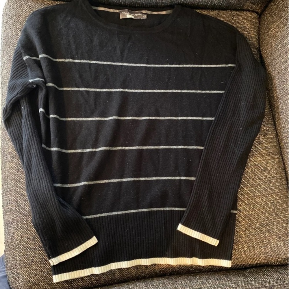 Michael stars striped wool crewneck sweater